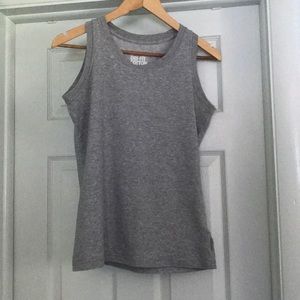 gray nike dri-fit cotton tee
